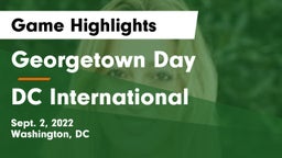 Georgetown Day  vs DC International Game Highlights - Sept. 2, 2022
