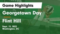 Georgetown Day  vs Flint Hill  Game Highlights - Sept. 13, 2022