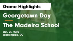Georgetown Day  vs The Madeira School Game Highlights - Oct. 25, 2022