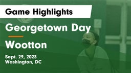 Georgetown Day  vs Wootton  Game Highlights - Sept. 29, 2023