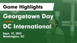 Georgetown Day  vs DC International Game Highlights - Sept. 19, 2023