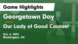 Georgetown Day  vs Our Lady of Good Counsel  Game Highlights - Oct. 6, 2023