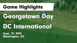 Georgetown Day  vs DC International Game Highlights - Sept. 19, 2023