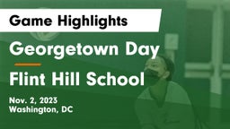 Georgetown Day  vs Flint Hill School Game Highlights - Nov. 2, 2023