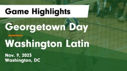 Georgetown Day  vs Washington Latin Game Highlights - Nov. 9, 2023