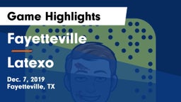 Fayetteville  vs Latexo  Game Highlights - Dec. 7, 2019