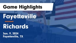 Fayetteville  vs Richards  Game Highlights - Jan. 9, 2024