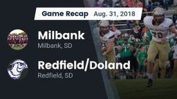 Recap: Milbank  vs. Redfield/Doland  2018