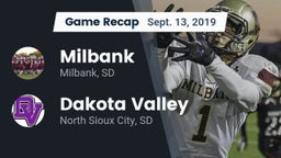 Recap: Milbank  vs. Dakota Valley  2019