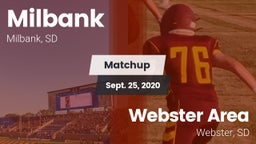 Matchup: Milbank vs. Webster Area  2020