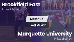 Matchup: Brookfield East vs. Marquette University  2017