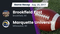 Recap: Brookfield East  vs. Marquette University  2017