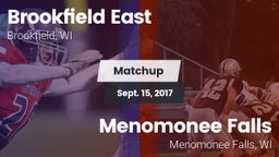 Matchup: Brookfield East vs. Menomonee Falls  2017