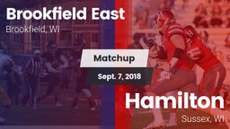 Matchup: Brookfield East vs. Hamilton  2018