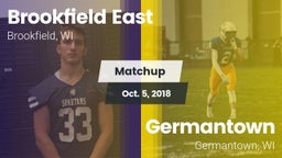 Matchup: Brookfield East vs. Germantown  2018