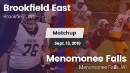 Matchup: Brookfield East vs. Menomonee Falls  2019