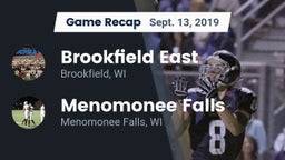 Recap: Brookfield East  vs. Menomonee Falls  2019