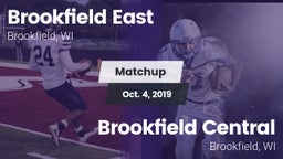 Matchup: Brookfield East vs. Brookfield Central  2019
