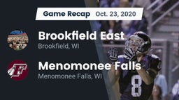 Recap: Brookfield East  vs. Menomonee Falls  2020