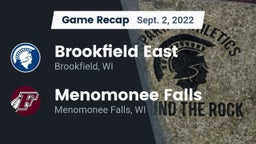 Recap: Brookfield East  vs. Menomonee Falls  2022