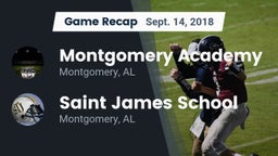 Recap: Montgomery Academy  vs. Saint James School 2018