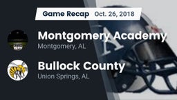 Recap: Montgomery Academy  vs. Bullock County  2018