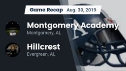 Recap: Montgomery Academy  vs. Hillcrest  2019