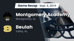 Recap: Montgomery Academy  vs. Beulah  2019