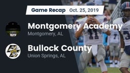 Recap: Montgomery Academy  vs. Bullock County  2019