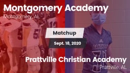 Matchup: Montgomery Academy vs. Prattville Christian Academy  2020