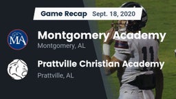 Recap: Montgomery Academy  vs. Prattville Christian Academy  2020