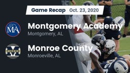 Recap: Montgomery Academy  vs. Monroe County  2020