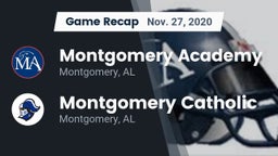 Recap: Montgomery Academy  vs. Montgomery Catholic  2020