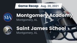 Recap: Montgomery Academy  vs. Saint James School 2021