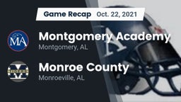 Recap: Montgomery Academy  vs. Monroe County  2021