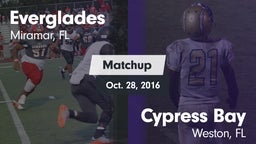 Matchup: Everglades vs. Cypress Bay  2016