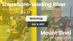 Matchup: Shoreham-Wading Rive vs. Mount Sinai  2017