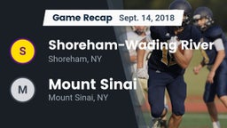 Recap: Shoreham-Wading River  vs. Mount Sinai  2018