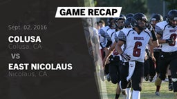 Recap: Colusa  vs. East Nicolaus  2016