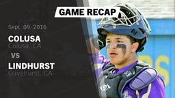 Recap: Colusa  vs. Lindhurst  2016