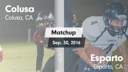 Matchup: Colusa vs. Esparto  2016