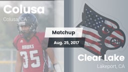Matchup: Colusa vs. Clear Lake  2017