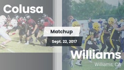 Matchup: Colusa vs. Williams  2017