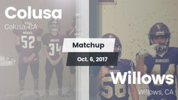 Matchup: Colusa vs. Willows  2017