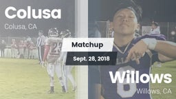 Matchup: Colusa vs. Willows  2018