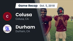 Recap: Colusa  vs. Durham  2018