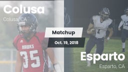 Matchup: Colusa vs. Esparto  2018