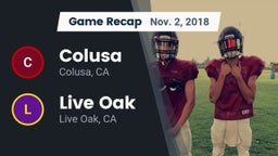 Recap: Colusa  vs. Live Oak  2018