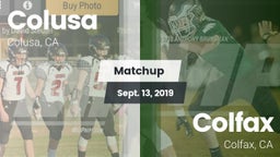 Matchup: Colusa vs. Colfax  2019