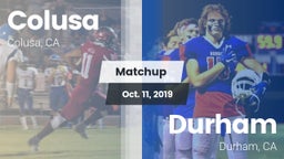 Matchup: Colusa vs. Durham  2019